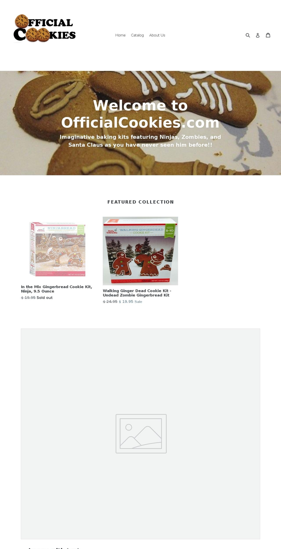 officialcookies.com shopify website screenshot