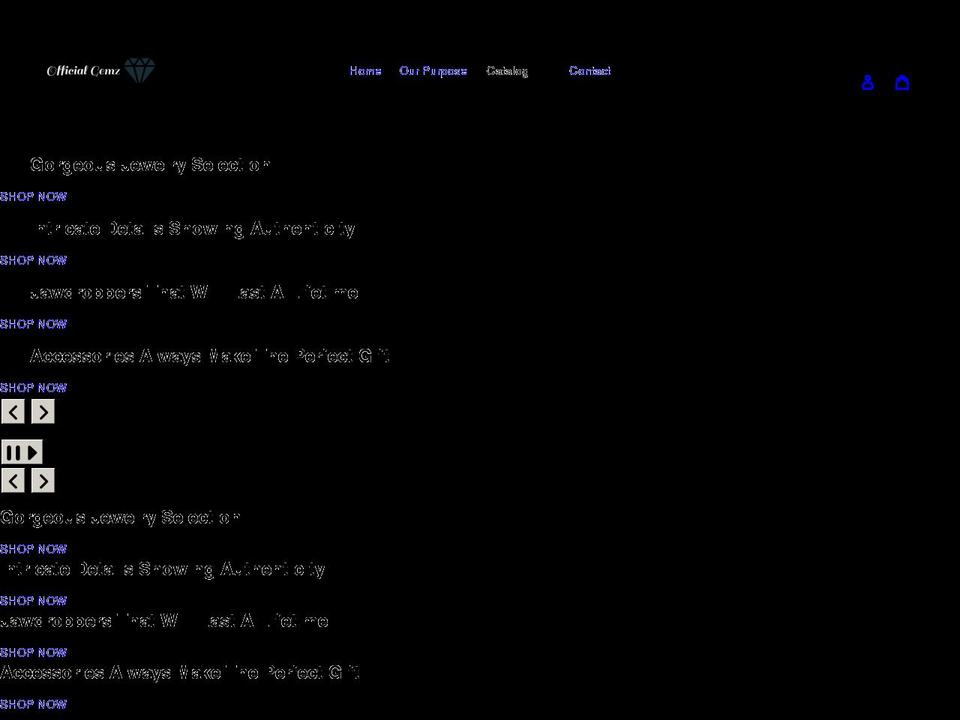 officialgemz.com shopify website screenshot
