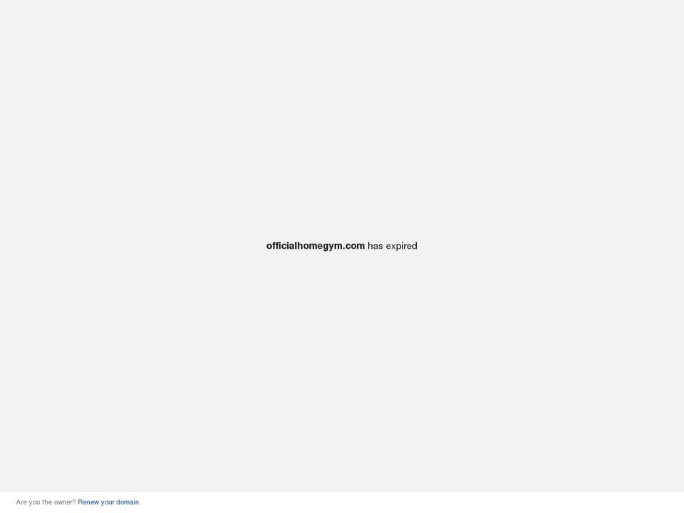 officialhomegym.com shopify website screenshot
