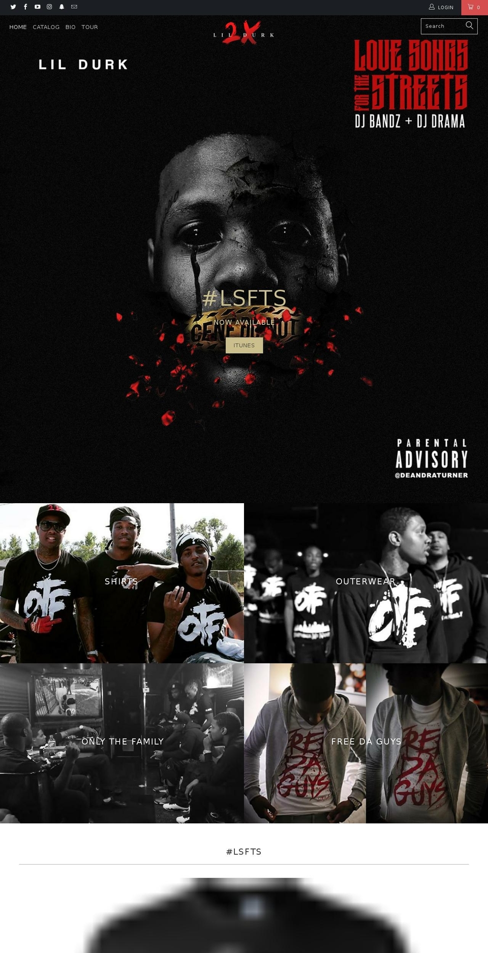 officiallildurk.com shopify website screenshot