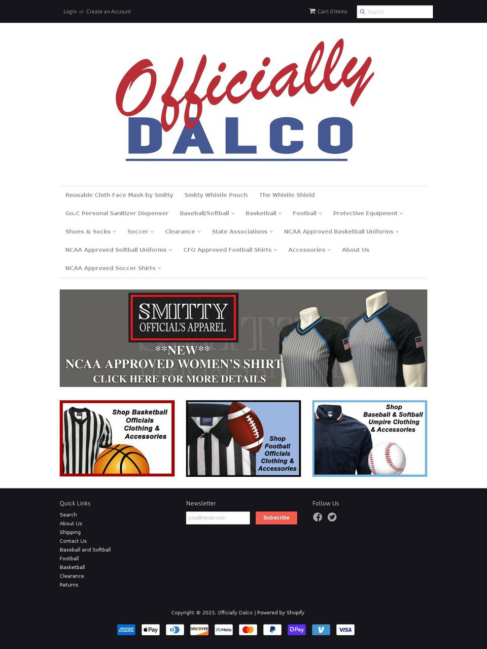 officiallydalco.com shopify website screenshot