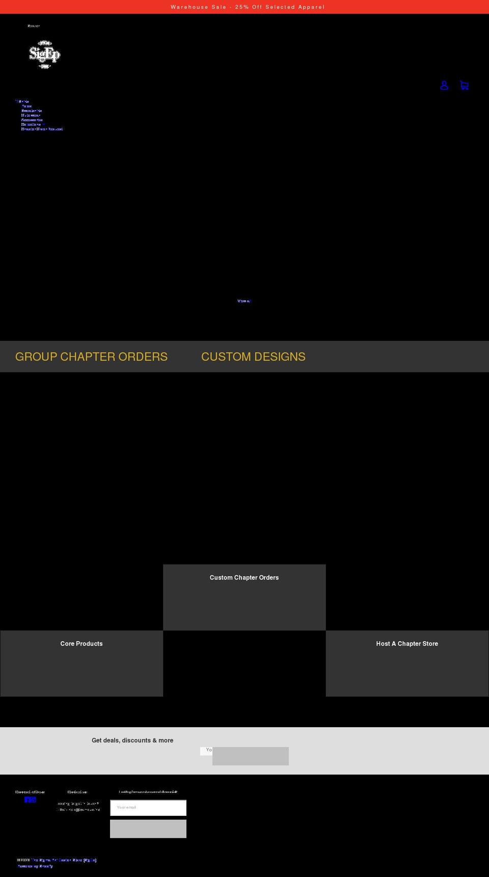 officialsigepstore.net shopify website screenshot