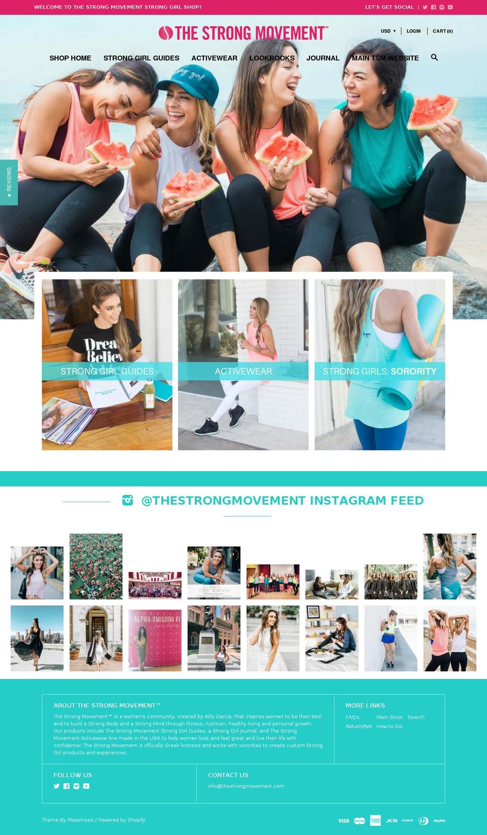 officialsororityactivewear.com — Shopify storefront screenshot