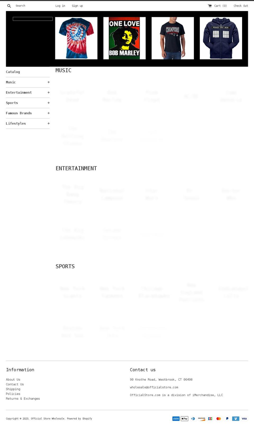 officialstore.com shopify website screenshot
