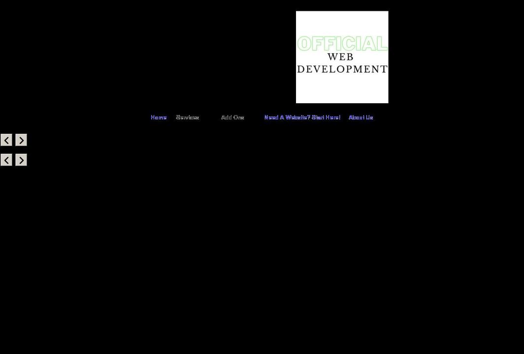 officialwebdevelopment.com shopify website screenshot