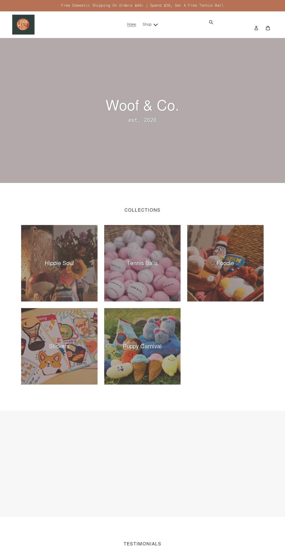 officialwoofco.com shopify website screenshot