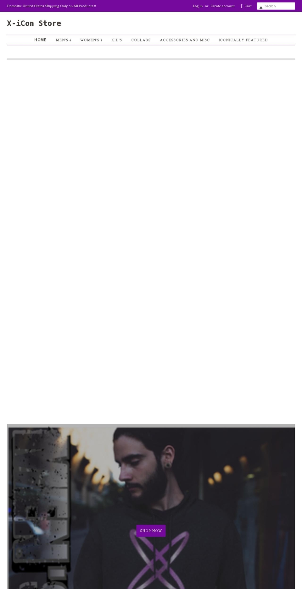 officialxicon.com shopify website screenshot