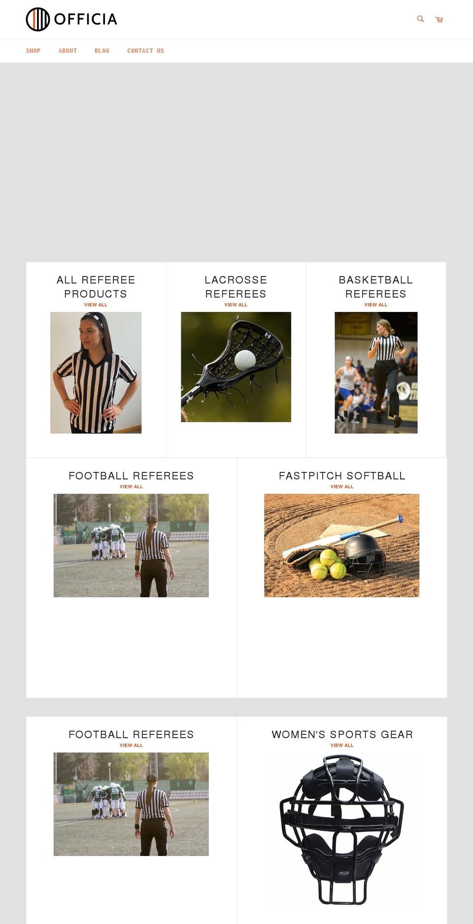 officiastore.com shopify website screenshot