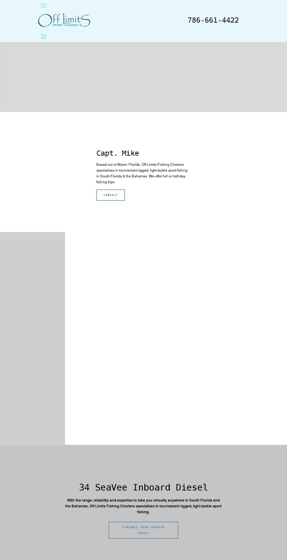 offlimitscharters.com shopify website screenshot