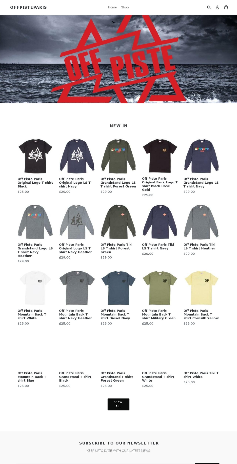offpisteclothing.com — Shopify storefront screenshot