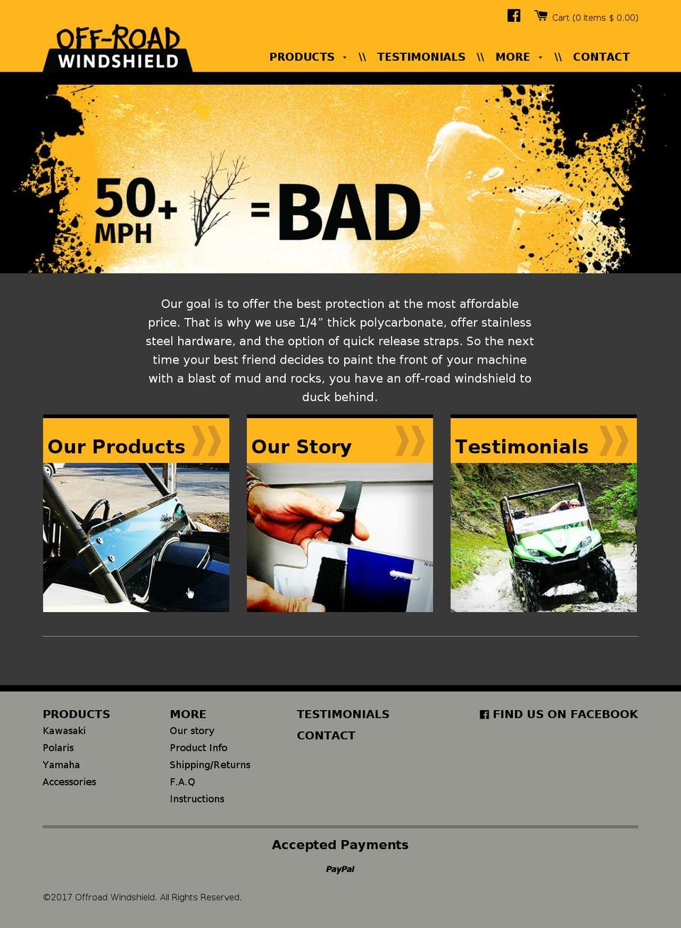 timber-2-1-1 Shopify theme site example offroadwindshield.com