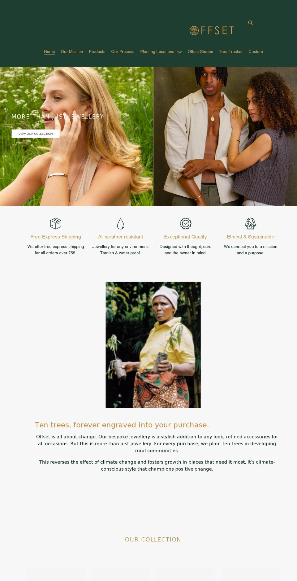 offsetjewellery.com shopify website screenshot