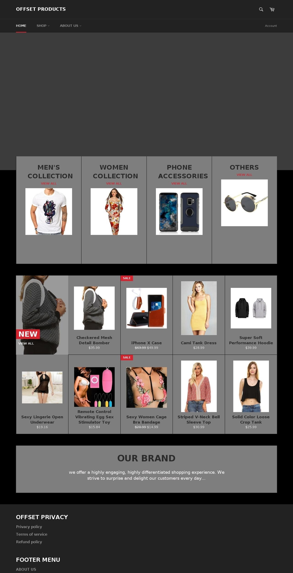 offsetproducts.com — Shopify storefront screenshot