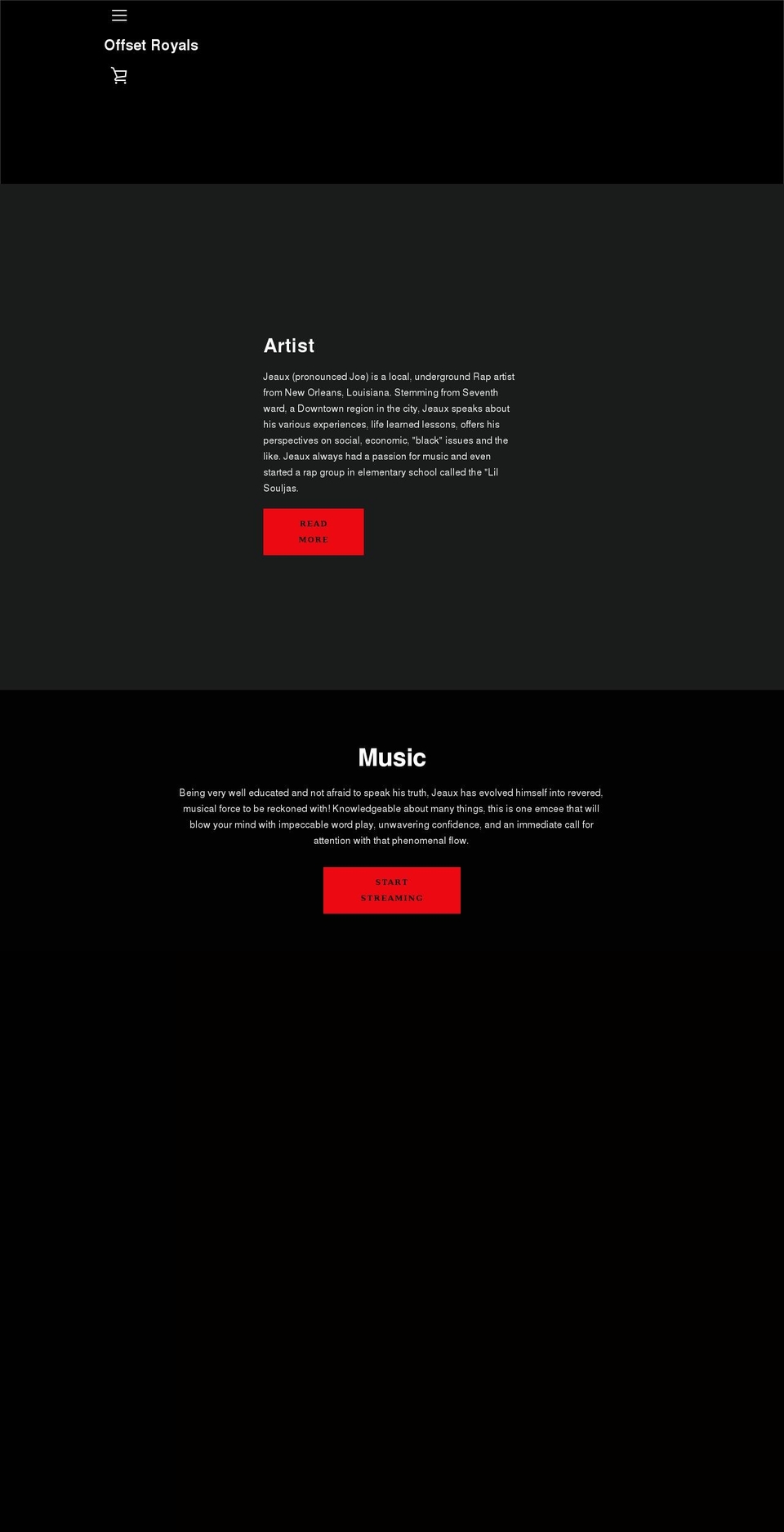 offsetroyals.com shopify website screenshot