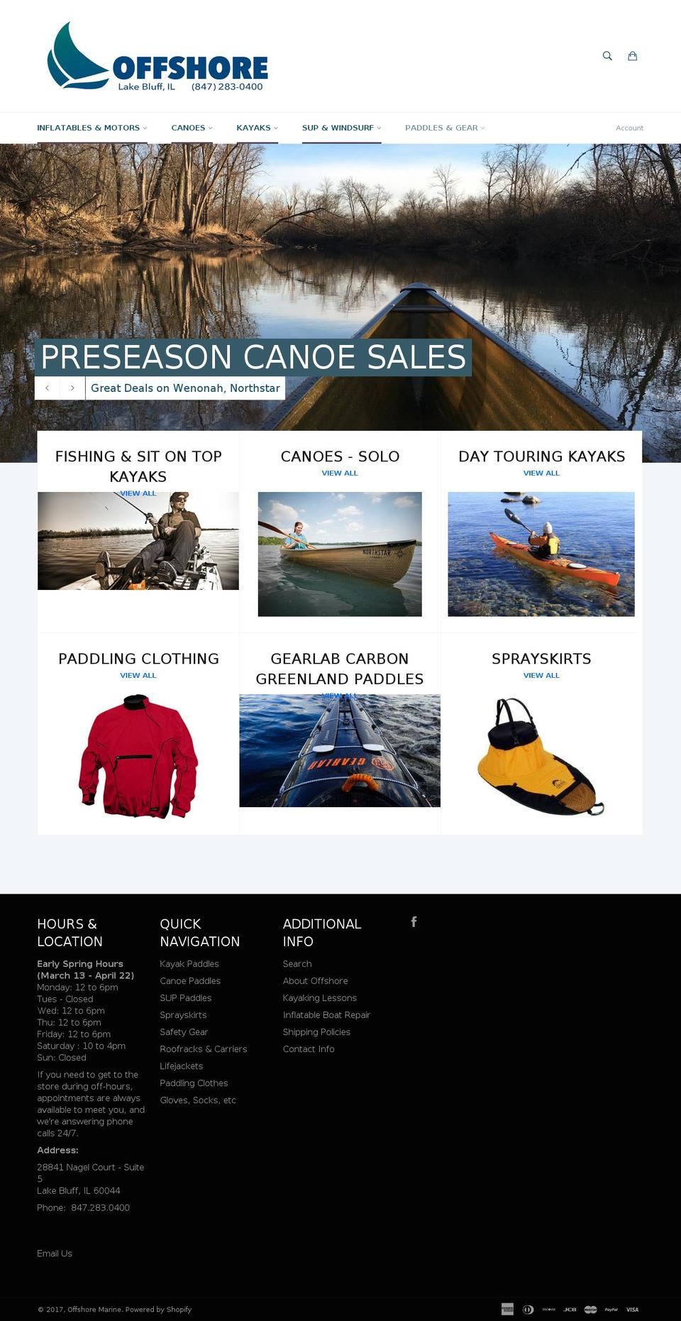 offshore-chicago.com shopify website screenshot