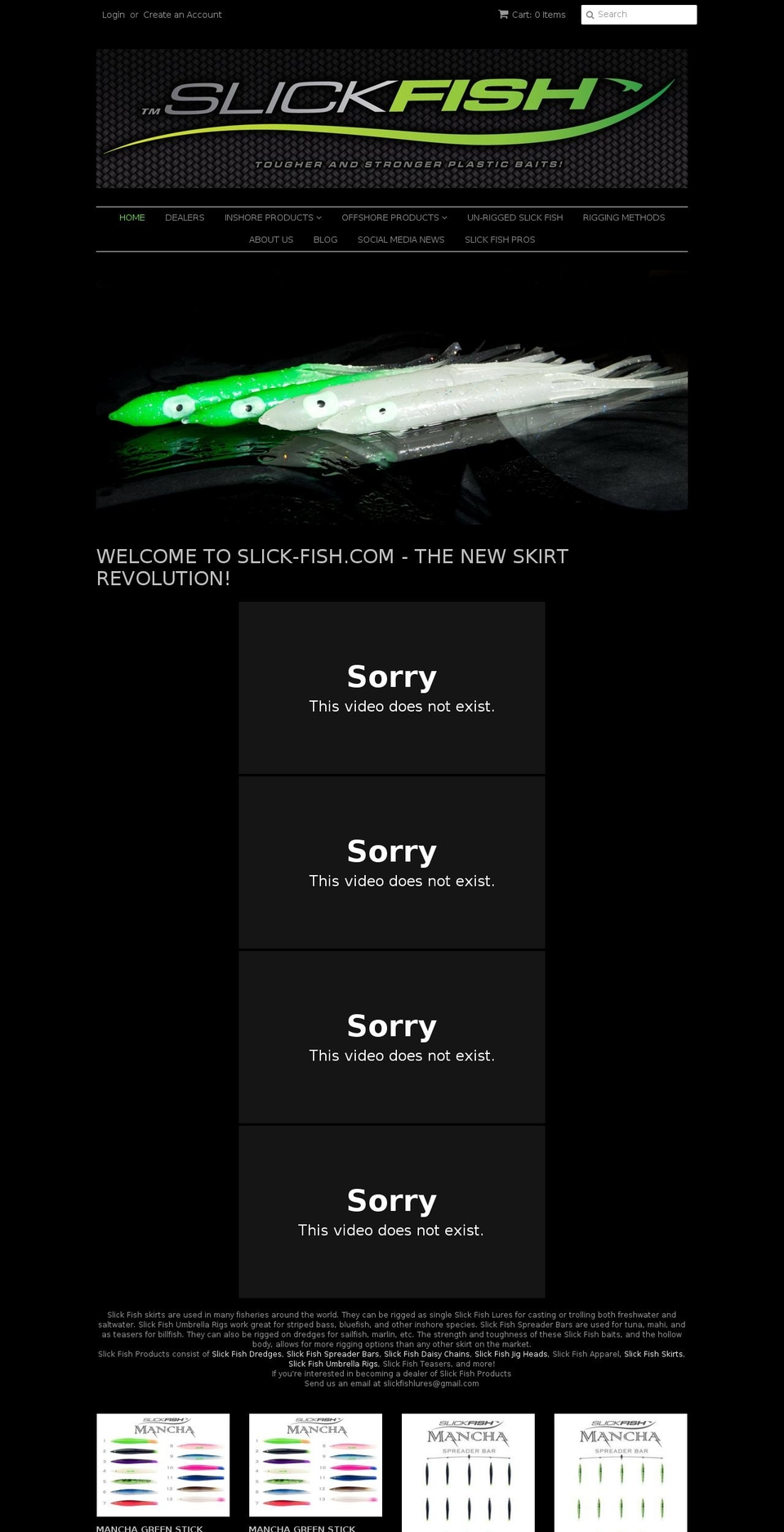 offshorelureskirts.com shopify website screenshot