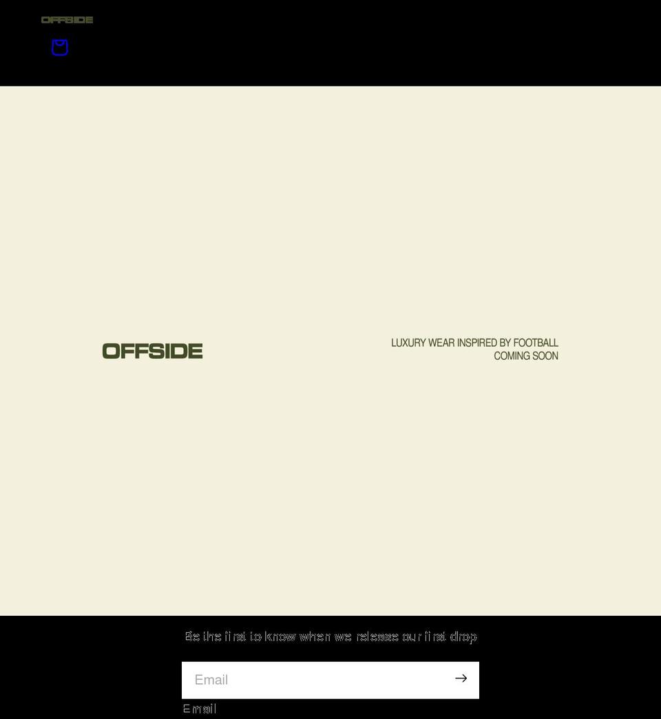 offsidefc.com shopify website screenshot
