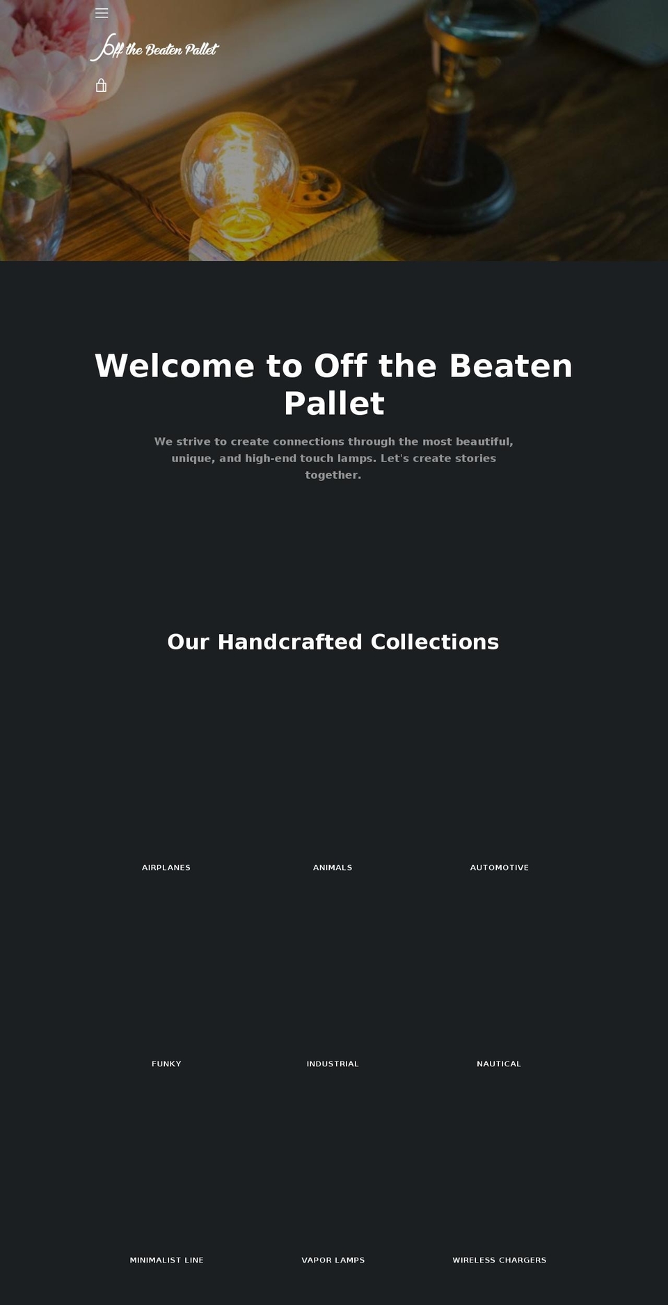 offthebeatenpallet.com — Shopify storefront screenshot