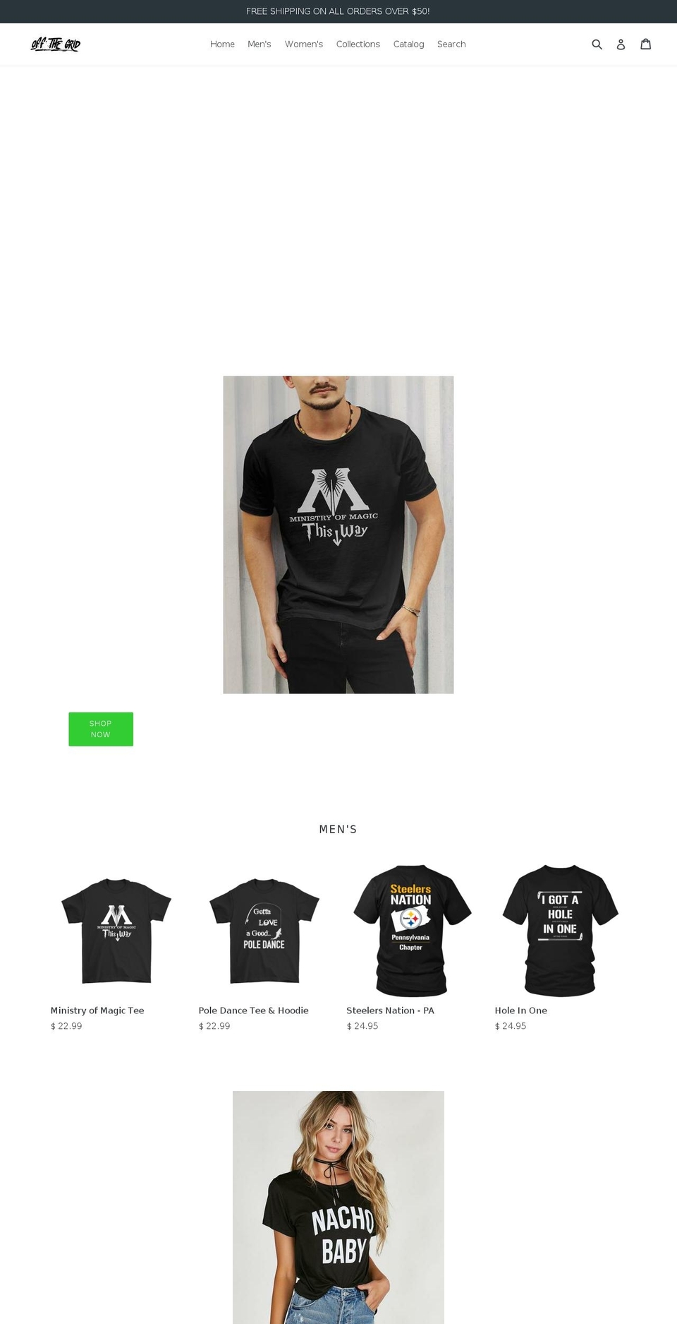 offthegridusa.com shopify website screenshot
