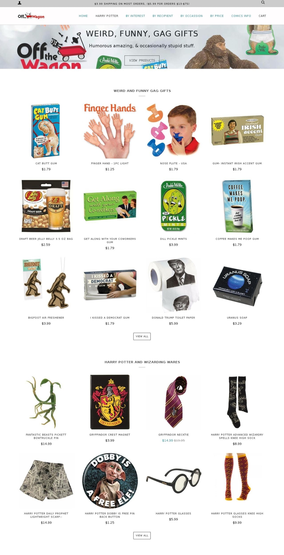 offthewagonshop.com shopify website screenshot