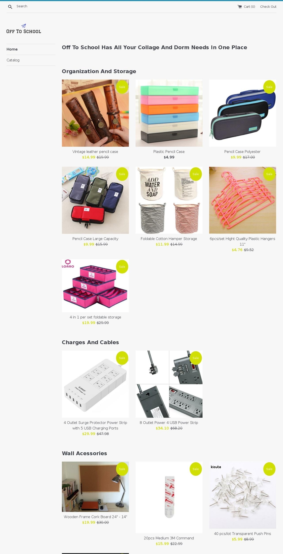 offtocollage.com — Shopify storefront screenshot