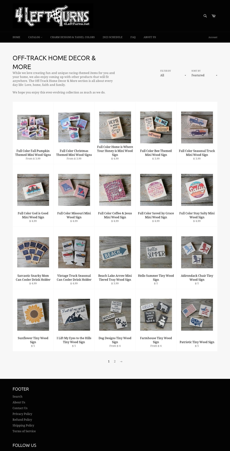 offtrackcreative.com — Shopify storefront screenshot