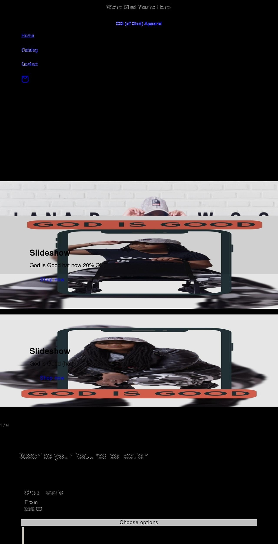 ofgodapparel.com shopify website screenshot