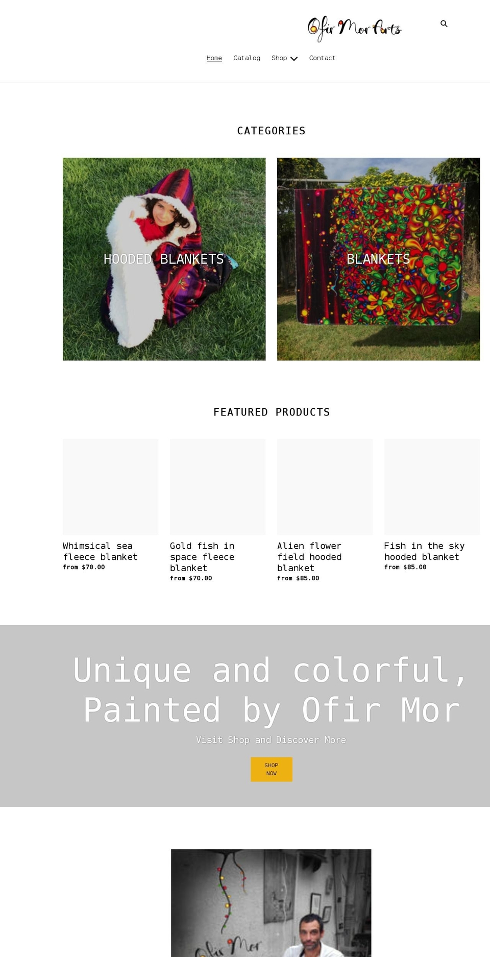 ofirmorarts.com shopify website screenshot