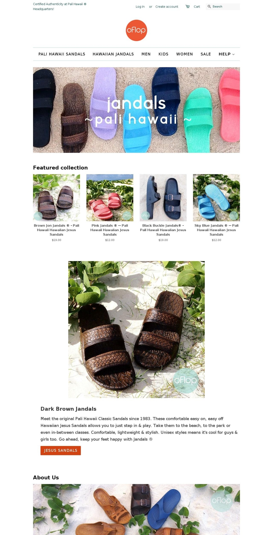 oflop.com shopify website screenshot