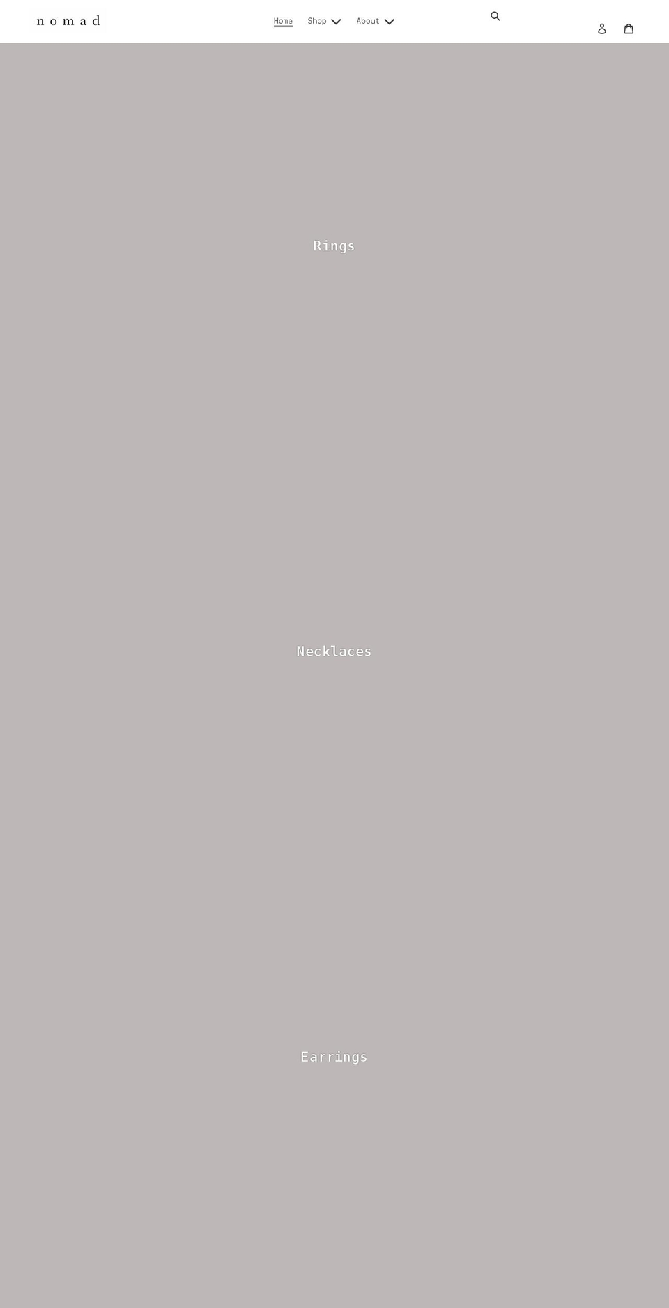 ofnomad.com shopify website screenshot