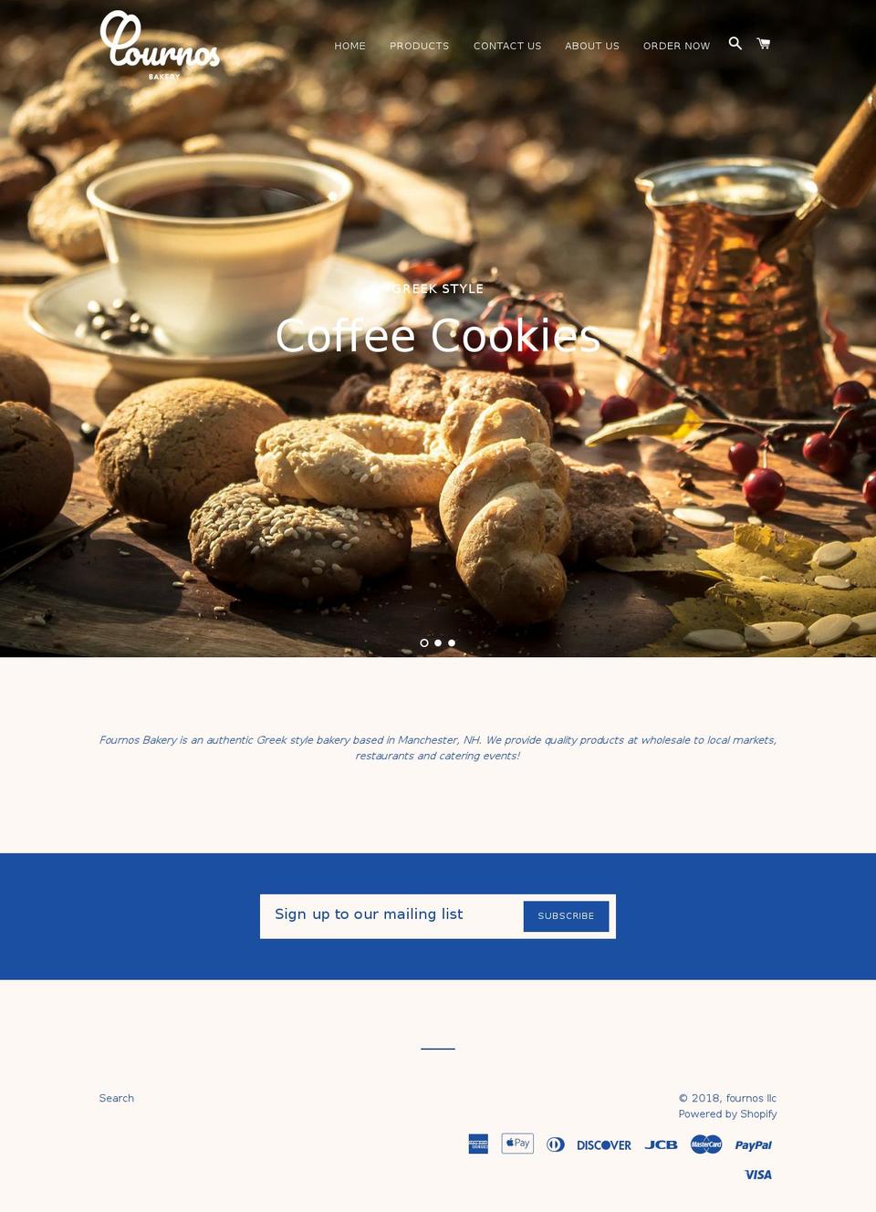 ofournos.com shopify website screenshot