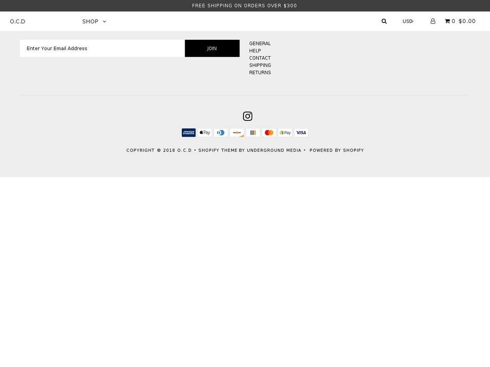 oftencopieddesigns.com — Shopify storefront screenshot