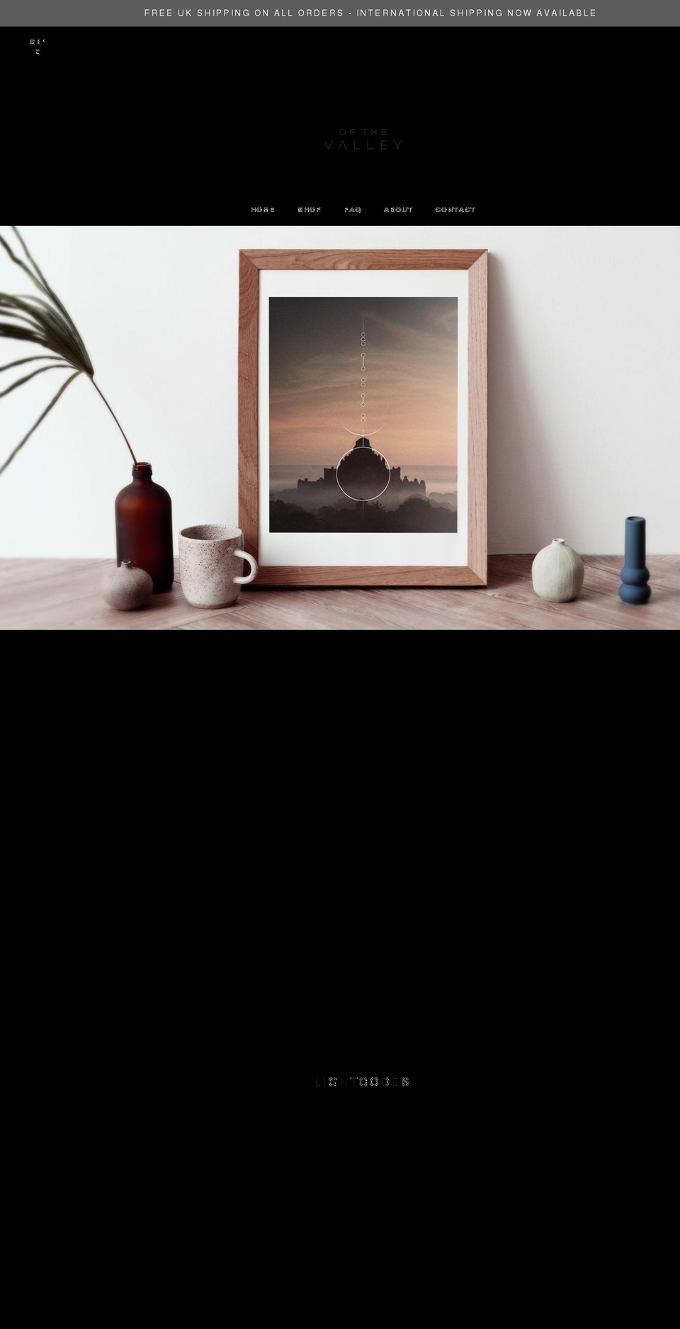 ofthevalley.co.uk shopify website screenshot