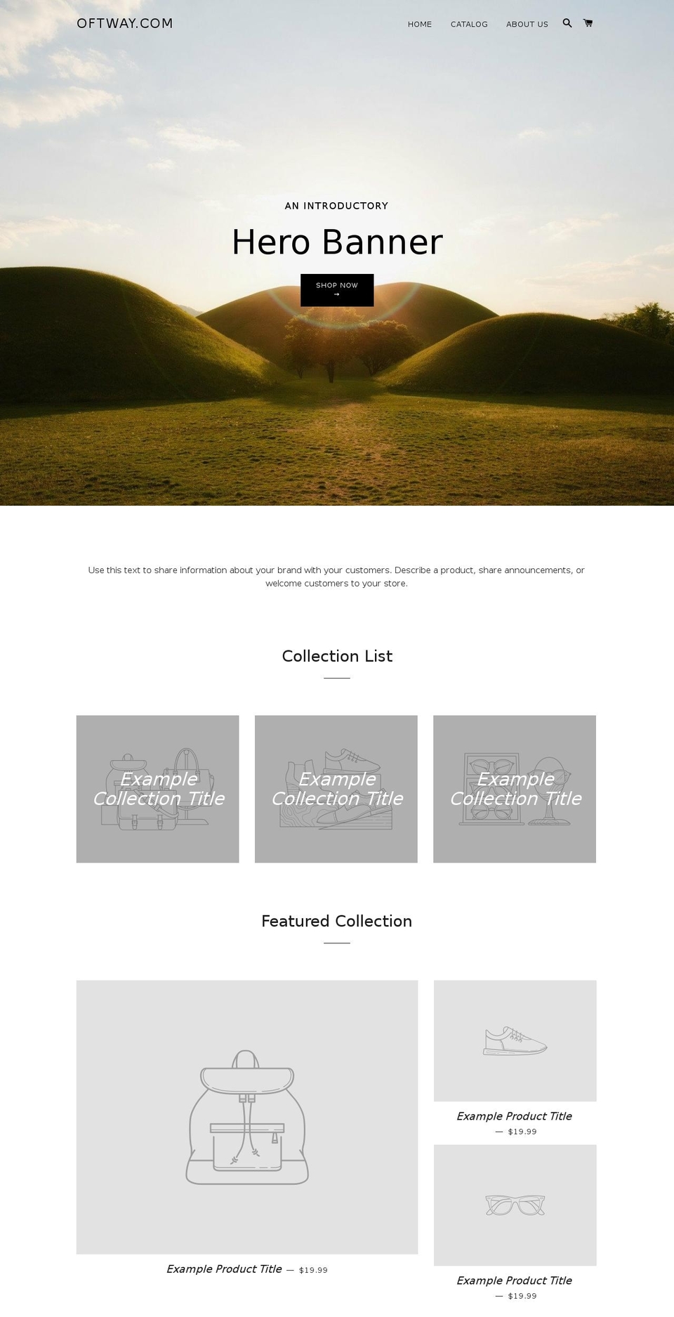 oftway.com — Shopify storefront screenshot