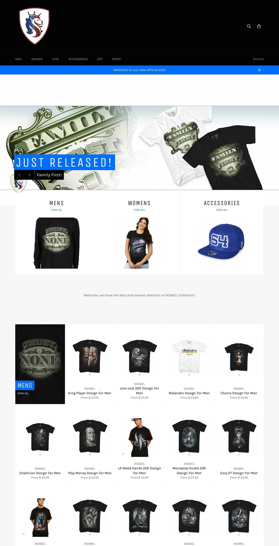 ogabelstore.com shopify website screenshot