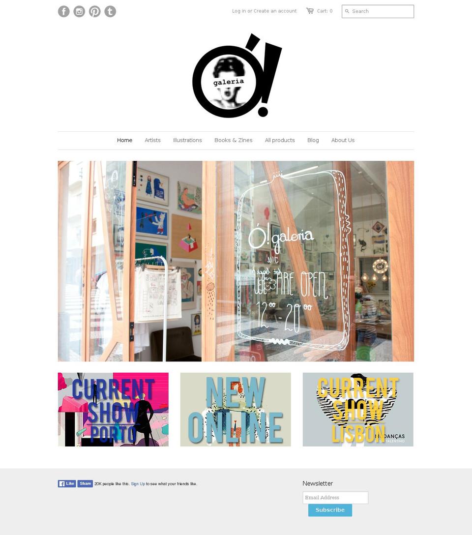 ogaleria.com shopify website screenshot