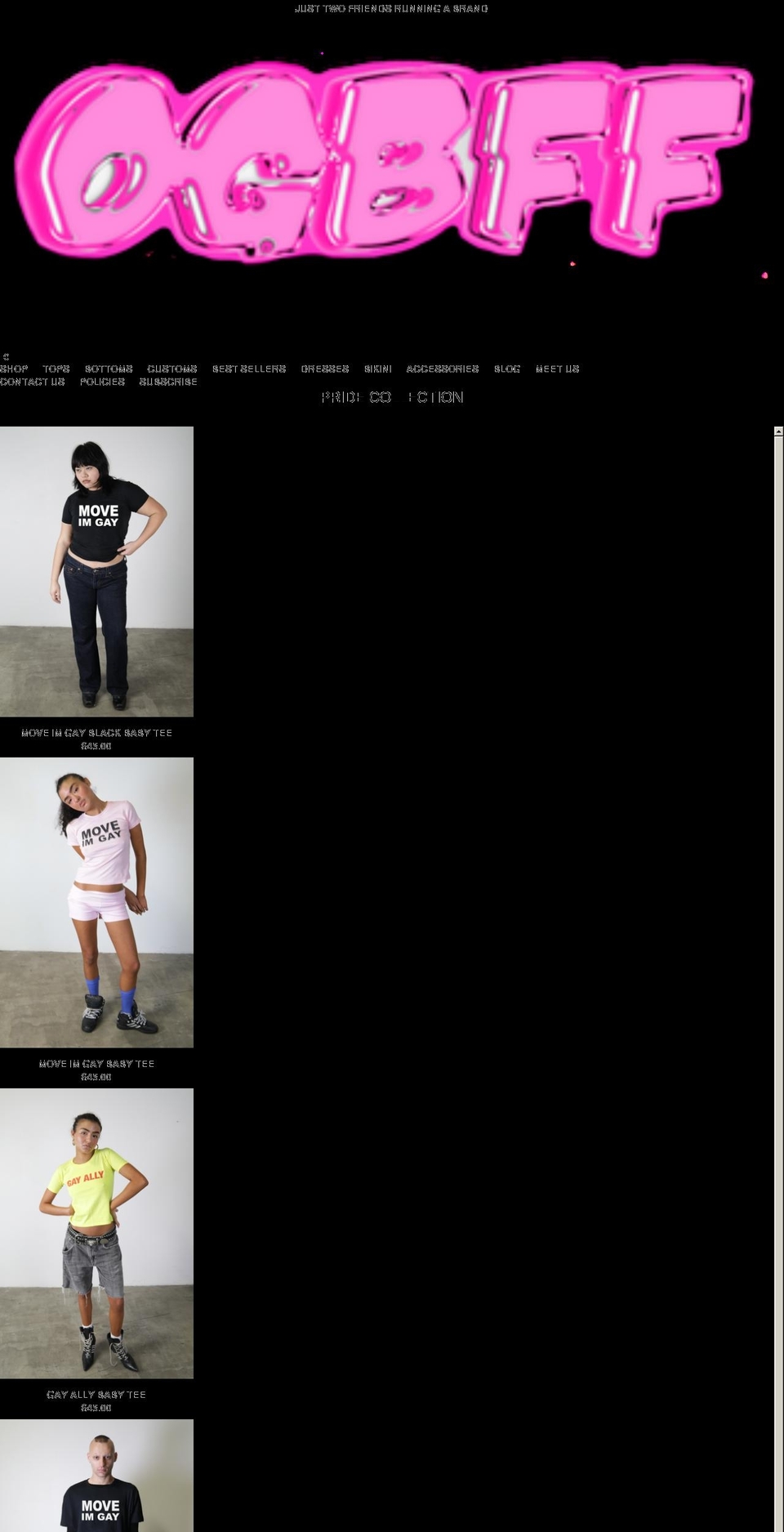 ogbff.com shopify website screenshot