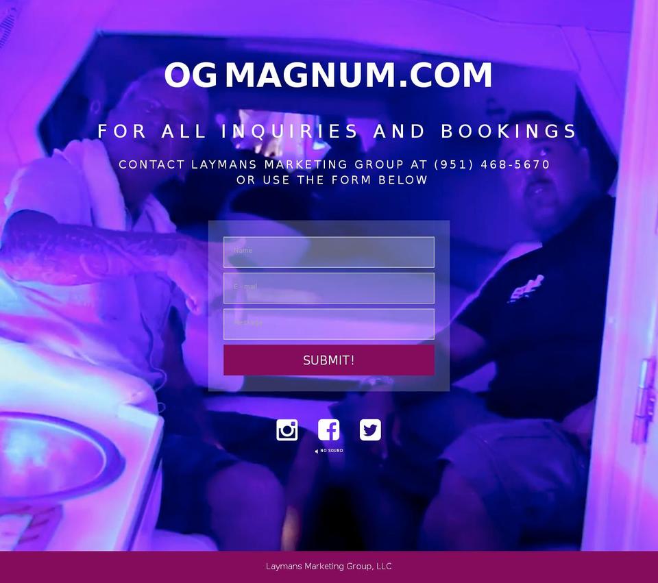 ogbruce.info shopify website screenshot