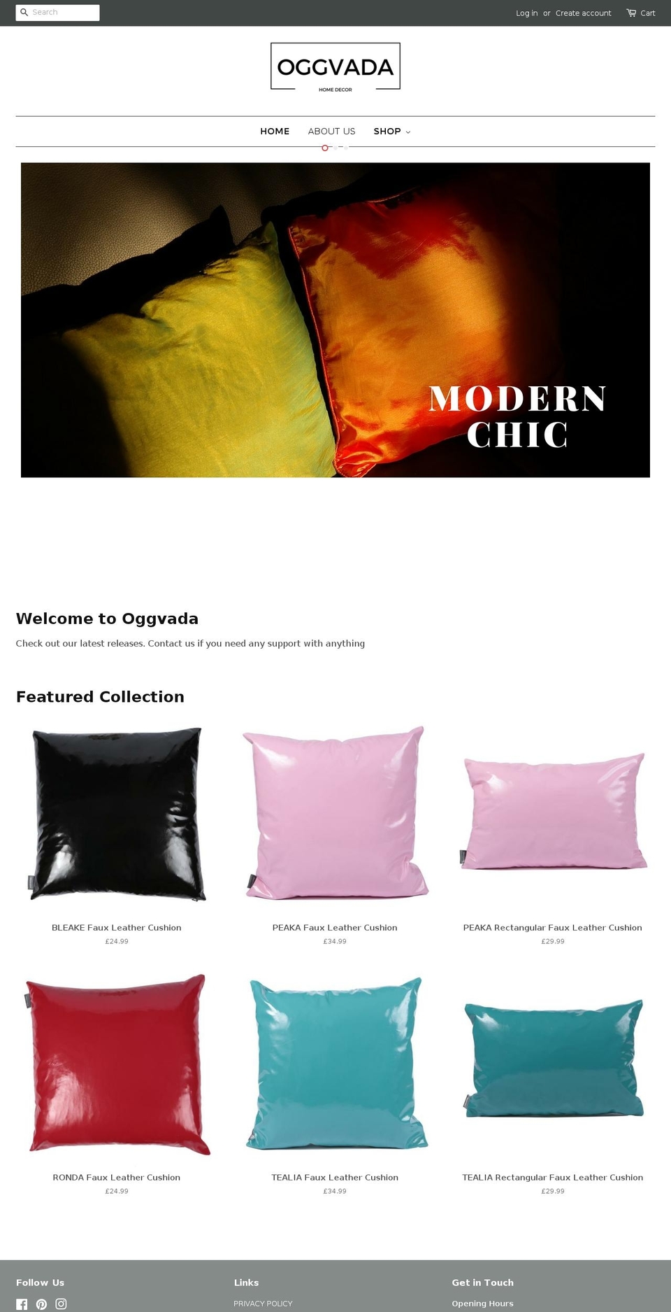 oggvada.com — Shopify storefront screenshot