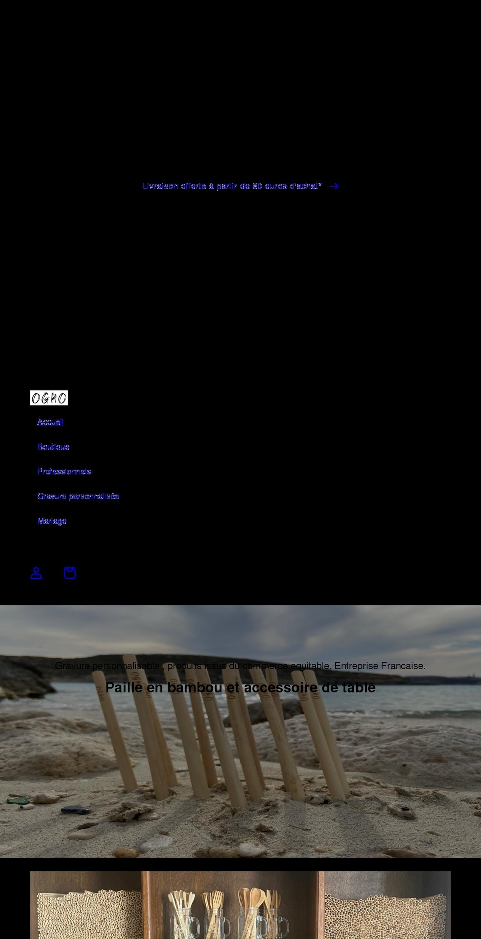 ogho-straw.com shopify website screenshot
