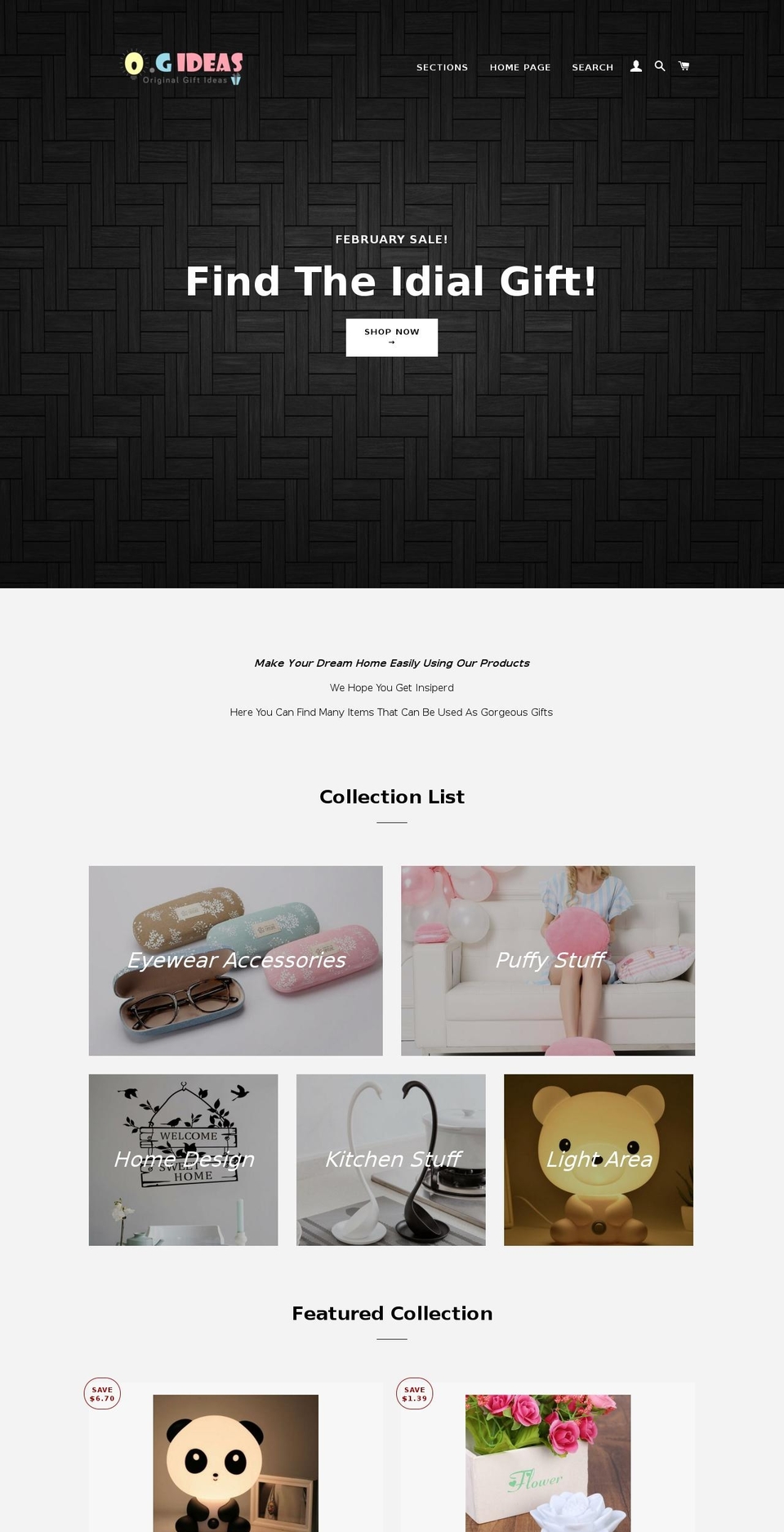 ogideas.com shopify website screenshot
