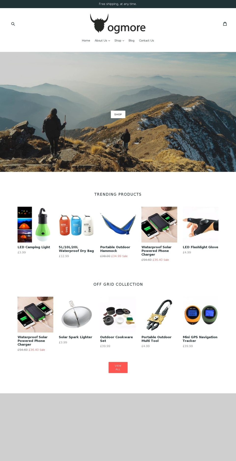 ogmore.com — Shopify storefront screenshot
