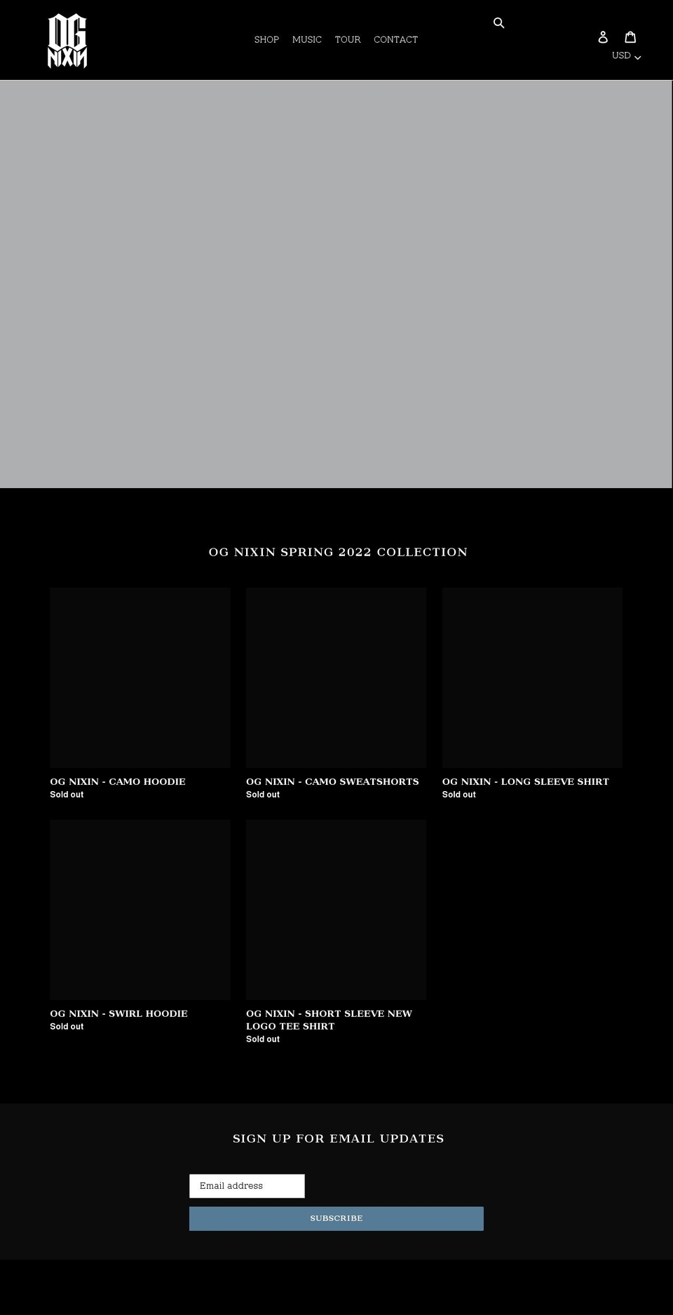 ognixinshop.com shopify website screenshot