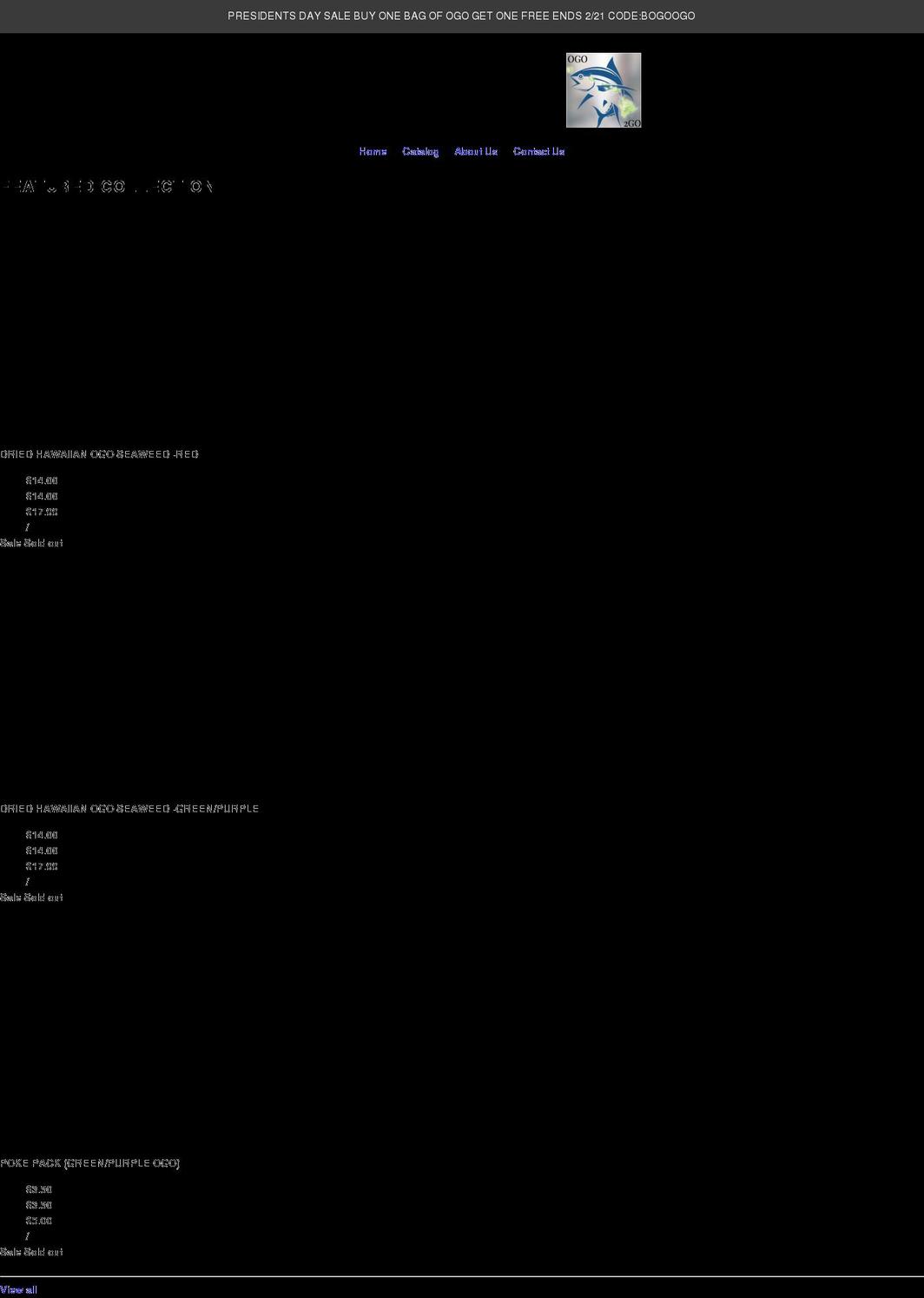ogo2go.org shopify website screenshot