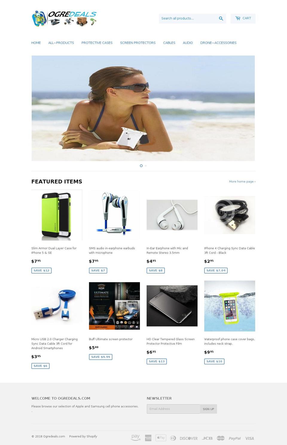 ogredeals.com shopify website screenshot