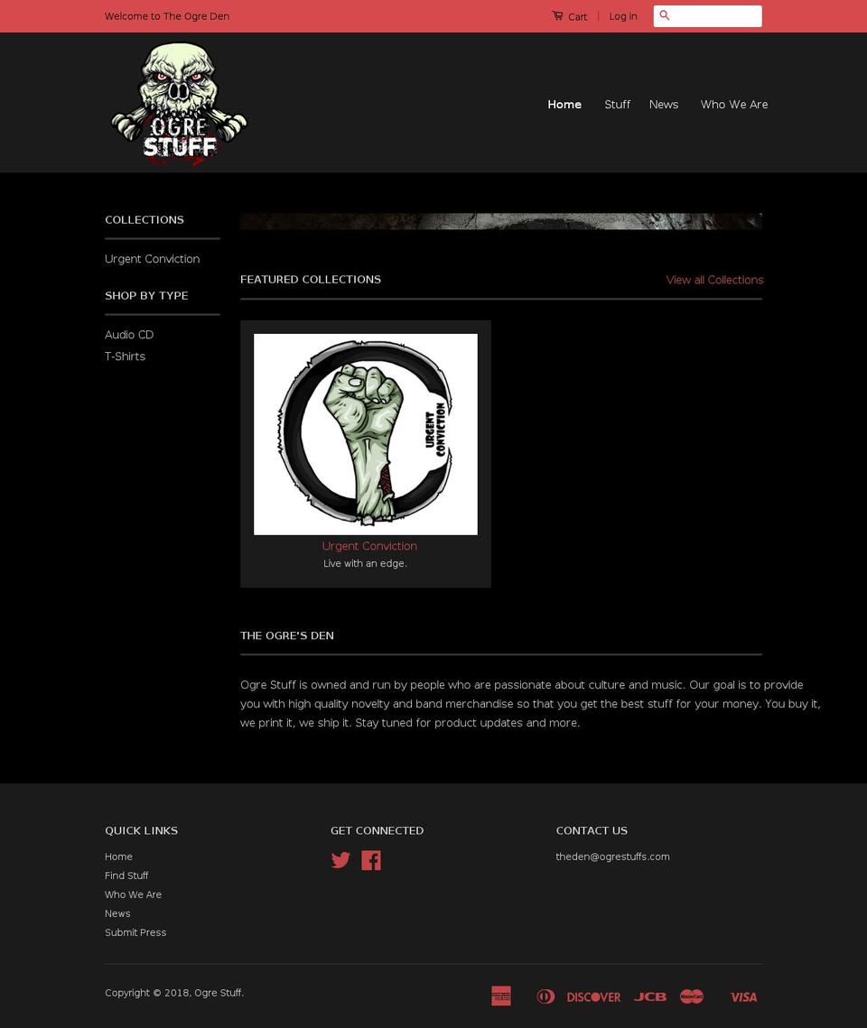 ogrestuffs.com shopify website screenshot