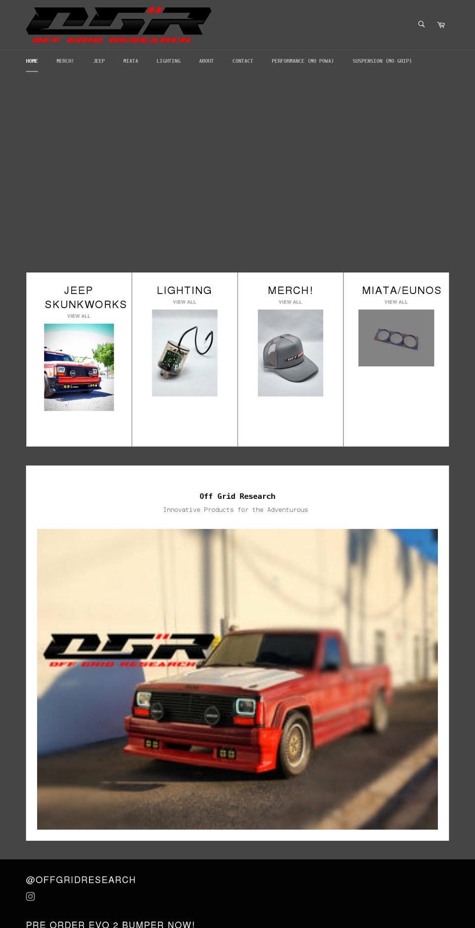 ogrshop.com shopify website screenshot