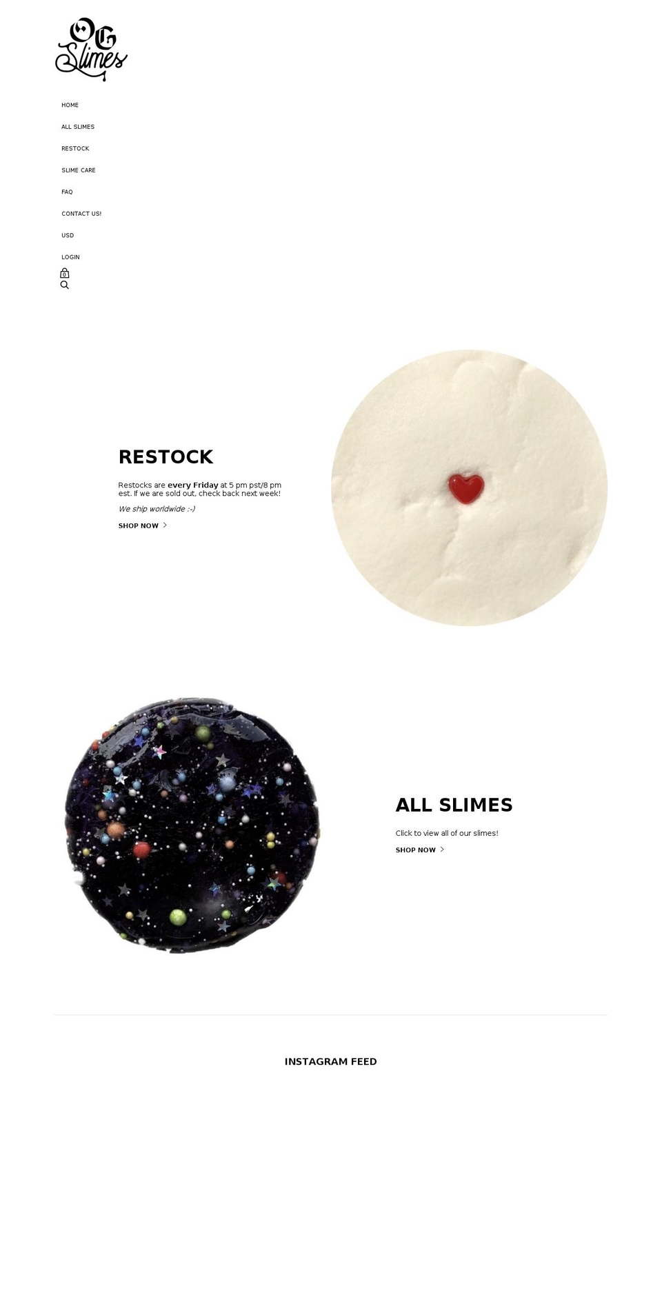 ogslimes.com shopify website screenshot