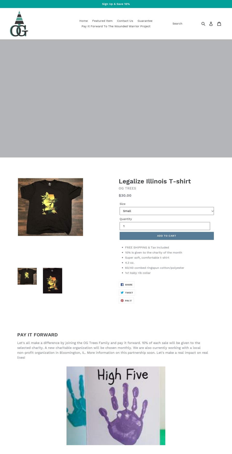ogtrees.com — Shopify storefront screenshot
