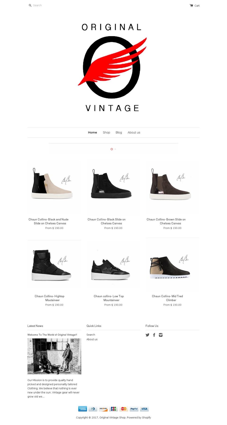 ogvshop.com shopify website screenshot